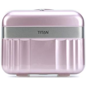 TITAN Spotlight Lichte make-upkoffer met liquiditeitstas + insteekfunctie, Roze (Wild Rose), Handbagage