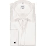 Overhemden - Wit - 100% Katoen - Regular Fit - Kentkraag - Lange Mouwen