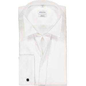 Seidensticker - Smoking Overhemd - Wit - 100% Katoen - Wing Kraag