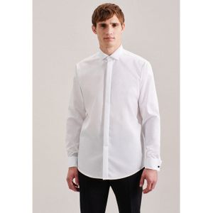 Seidensticker - Regular Fit - Smoking Overhemd - Wit - 100% Katoen