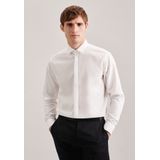 Seidensticker - Regular Fit - Overhemd - Wit - Poplin - Strijkvrij