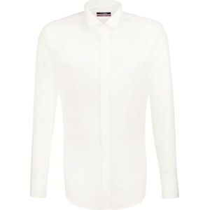 Seidensticker - Regular Fit - Overhemd - Wit - Poplin - Strijkvrij