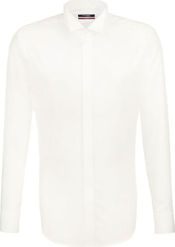 Seidensticker - Regular Fit - Overhemd - Wit - Poplin - Strijkvrij