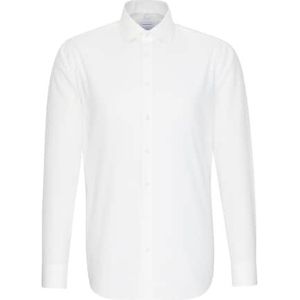 Seidensticker - Herenoverhemd - Ecru - 100% Katoen - Shaped Fit