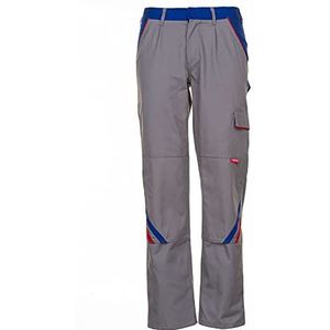 Planam 2324052 Maat 52 ""Highline"" Broek - Khaki/Marron/Zink 50 Zink/Royal Blauw/Rood