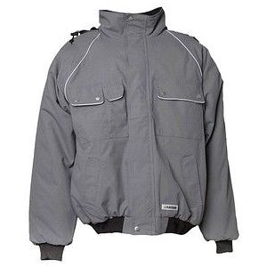 Planam winterblouson ""Canvas 320"" maat S, grijs/zwart, 2183044