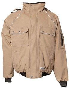 PLANAM® unisex Arbeitsjacke CANVAS 320 khaki, schwarz Größe M