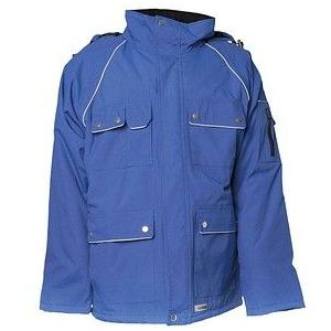 Planam winterparka Canvas 320, maat M, 1 stuk, korenblauw, 2190048