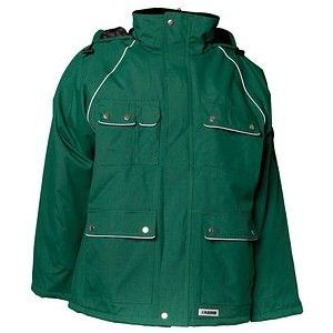 Planam winterparka canvas 320, maat 4XL, 1 stuk, groen, 2191068