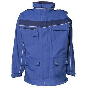 Planam all-weather jas ""Plaline"" maat 4XL in korenblauw/marine, meerkleurig, 2571068