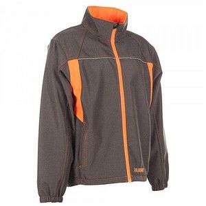 Planam Maat S Unisex Basalt Neon Softshell Jacket olijf oranje model 6292