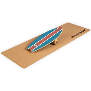 Indoorboard Wave balance board + mat + rol hout/kurk