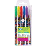 6 glitter gelpen in etui Centrum 83885