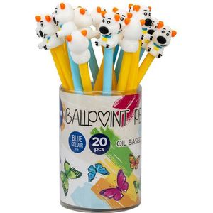 20 ballpen Hond in display 89661