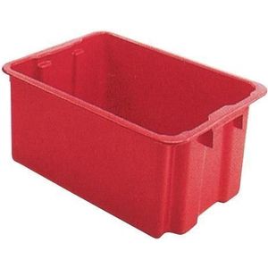 LA-KA-PE Draaistapelbak | PP rood | L650xB450xH280mm | 1 stuk - LB65/45 ROT LB65/45 ROT