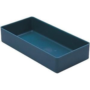 LA-KA-PE Inzetbak | 198 x 99 x 40 mm | blauw PK | voor schuifladen en assortimentskisten | 25 stuks - E40-1 BLAU E40-1 BLAU