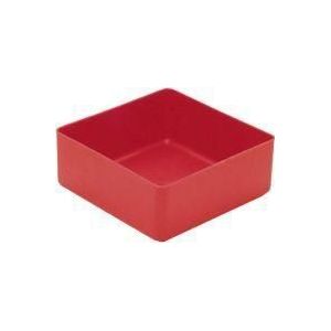 LA-KA-PE Inzetbak | 99 x 99 x 40 mm | rood PK | voor schuifladen en assortimentskisten | 25 stuks - E40-2 ROT E40-2 ROT
