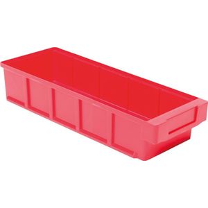 Kleine-onderdelenbox VKB 400x152x83 mm rood