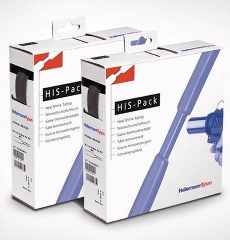 HellermannTyton - 300-30640 - Krimpkous zonder Lijm - Zwart - Polyolefine - 5 m