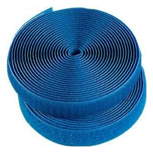 HellermannTyton TEXTIE-1M-PA/PP-BU-I Klittenband kabelbinder Om te bundelen Haak- en lusdeel (l x b) 1000 mm x 12.5 mm