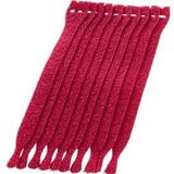 HellermannTyton Klittenband kabelbinder Om te bundelen Haak- en lusdeel (l x b) 200 mm x 12.5 mm Rood 10 stuk(s)