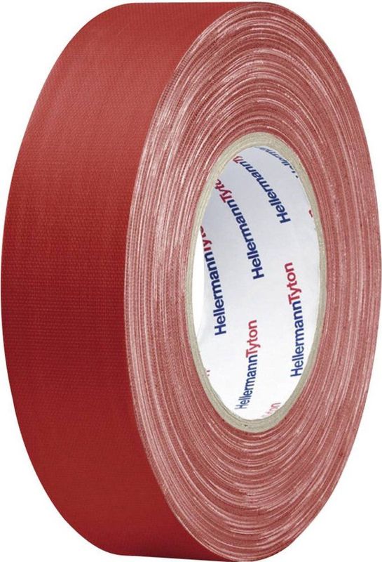 HellermannTyton HTAPE-TEX-RD-19X10 - Klustape - Rood - Matte Afwerking