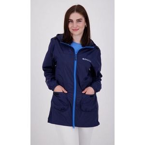 Deproc Active Lynn Regenjas voor dames, met capuchon, waterdicht, weerbestendig, windbreaker, overgangsjas, Donkerblauw, 46