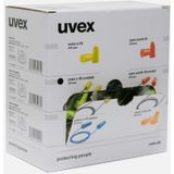 Uvex x-fit 2112-010 oordop met koordje lime