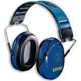 Uvex gehoorbescherming - 2 - blauw - met hoofdbeugel
