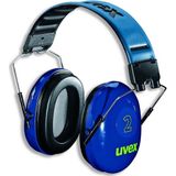 Uvex gehoorbescherming - 2 - blauw - met hoofdbeugel