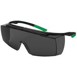 Uvex lasbril super f OTG zwart/groen