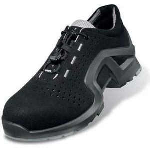 Uvex 1 x tended Support lage schoen, veiligheidsschoenen S1 P SRC, werkschoenen voor dames en heren, zwart/limoen, zwart, zilver, 38 EU