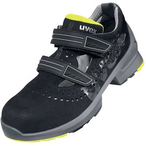Uvex - 1 Sicherheits-Sandale gelocht Gr. 38 W11 S1 esd sr schwarz/gelb 8542.8