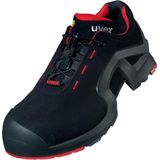 Uvex 1 X-Tended Support werkschoenen - S3-veiligheidsschoenen voor dames en heren - rood-zwart, Zwart/Rood, 36 EU