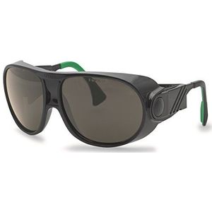uvex lasbril futura 9180, zwart/groen, glas: grijs, lasbescherming: 3