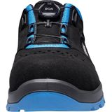 Uvex - 9558 Lage Veiligheidsschoenen - Zwart/Blauw - Metaalloos