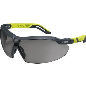 Uvex Veiligheidsbril i-serie, i-5 lens gekleurd, antraciet/lime, vanaf 50 stuks