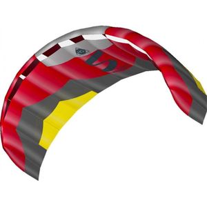 Hq Kites Tweelijnsmatrasvlieger Symphony Pro 1.8 Edge 180 Cm Rood/grijs