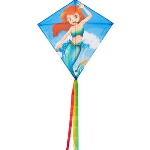 Hq Kites Vlieger Eddy Mermaid 68 Cm Polyester Blauw 3-delig