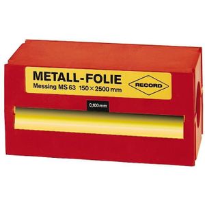 Record - Metallfolie Stahl unlegiert 150x2500x0,100 mm