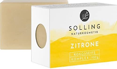 SOLLING - Naturkosmetik - Citroen Kokoszeep - 100 g - Handzeep