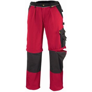 teXXor - Canvas 2-in-1 Bundhose - Rood/Zwart - Canvas Gewebe met Cordura®