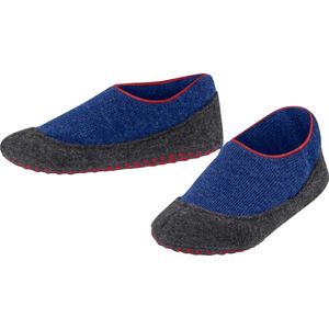 FALKE Gemengde kinderpantoffels Cosy Slipper sokken met anti-slip noppen op de zool beste grip dikke warme ademende klimaatregulering geurremmend wol 1 paar, Blauw (Kobalt Blue 6054)