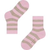FALKE - Happy Stripe - Kindersokken - Beige - 2-Pack van duurzaam katoen