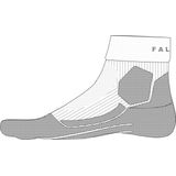 FALKE - RU4 Trail - Hardloopsokken - Wit - Anti Blaren - Lichte Padding