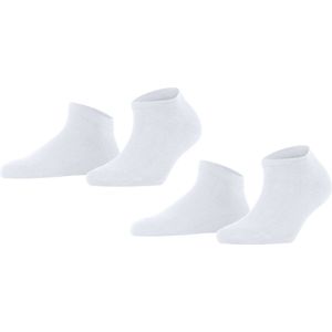 FALKE Happy 2-Pack Sneakersokken - Wit - Katoen