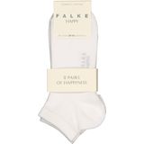 FALKE Happy 2-Pack Sneakersokken - Wit - Katoen