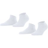 FALKE Happy 2-Pack Sneakersokken - Wit - Katoen