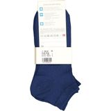 FALKE Happy 2-Pack katoen multipack sneakersokken dames blauw