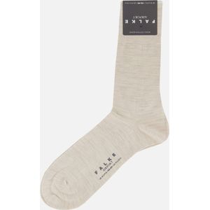 FALKE Airport warme ademende merinowol katoen sokken heren beige